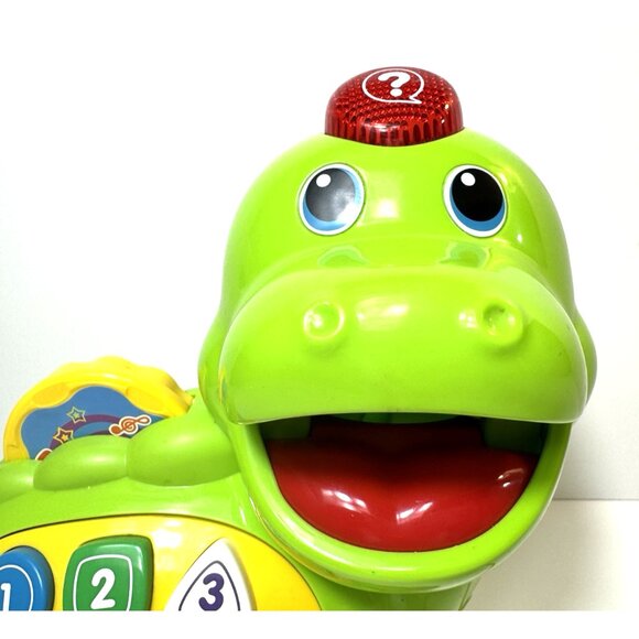 VTech Chomp & Count Dino with 6 Food Coins Music Sounds Counting Learning Toy - Picture 2 of 7